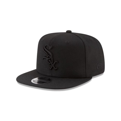 Chicago White Sox Gorra | New Era MLB Black On Black High Crown 9fifty Snapback Cap Mexico - Negros